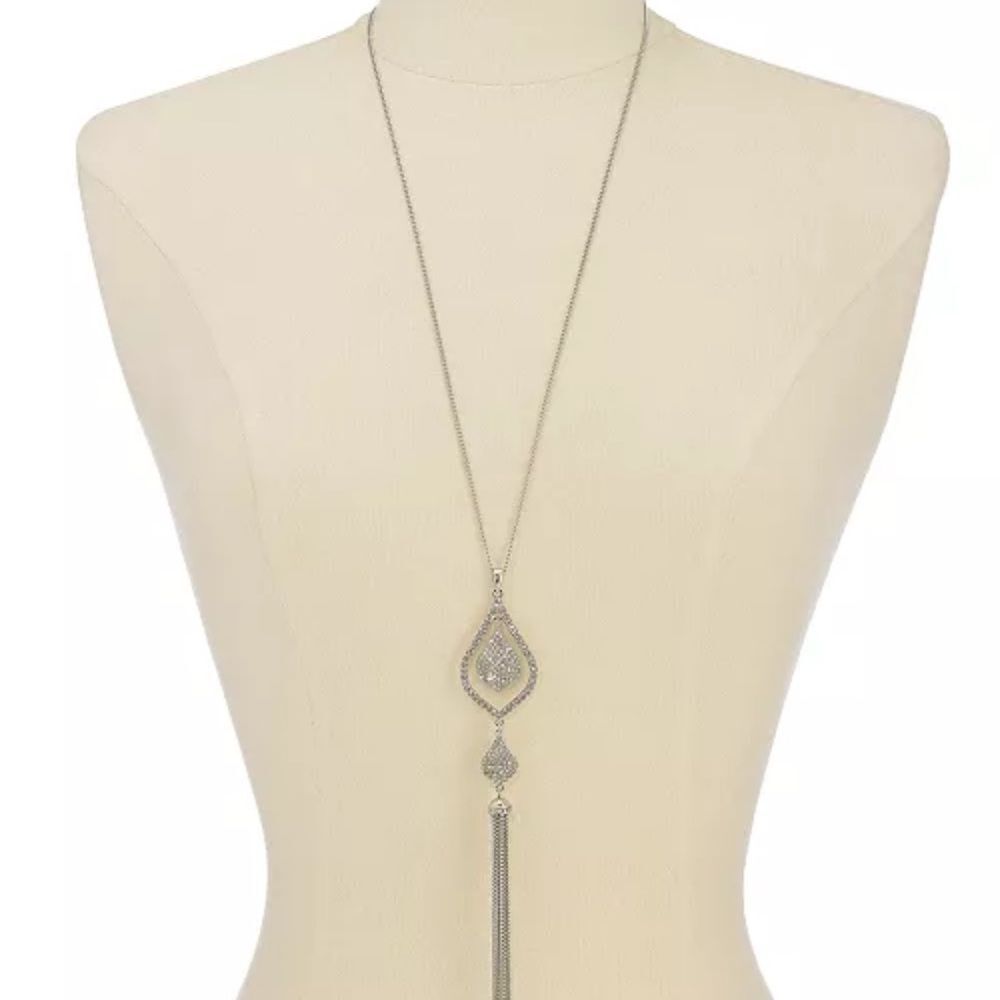 INC International Concepts Silver tone Pendant Necklace - Picture 3 of 3